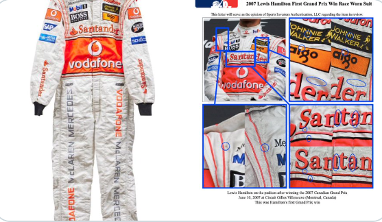 Lewis Hamilton’s Historic Race Suit Sells For Record-Breaking Price.