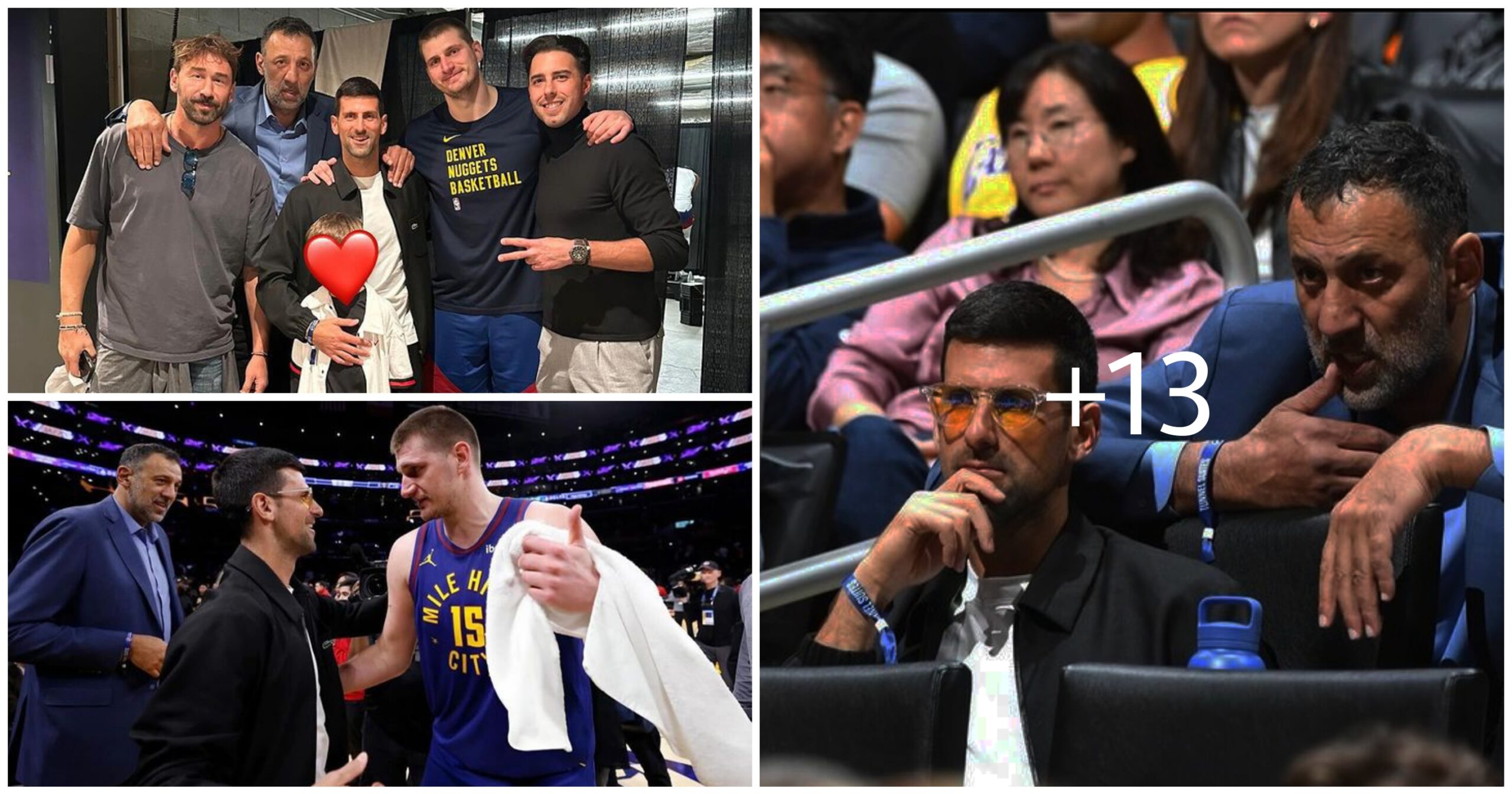 Novak Djokovic visiting the NBA superstars and meeting with friends at los Angeles, California [PHOTOS].