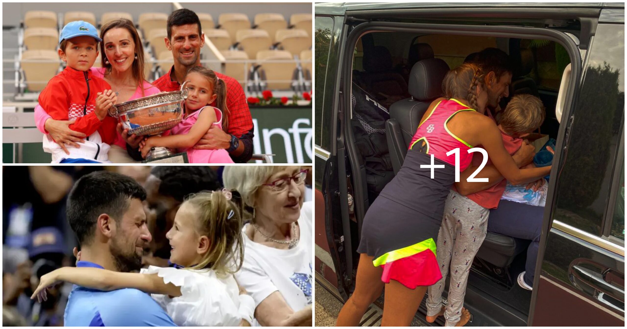 Photos Of Fun Moments Of Navak Djokovic And Jelena Djokovic With Thier Kids [PHOTOS].