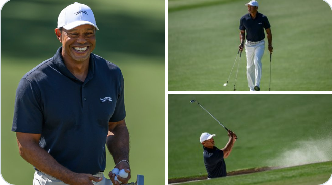 Tiger Woods arrives at Augusta ahead of The Masters in a Grand Style.