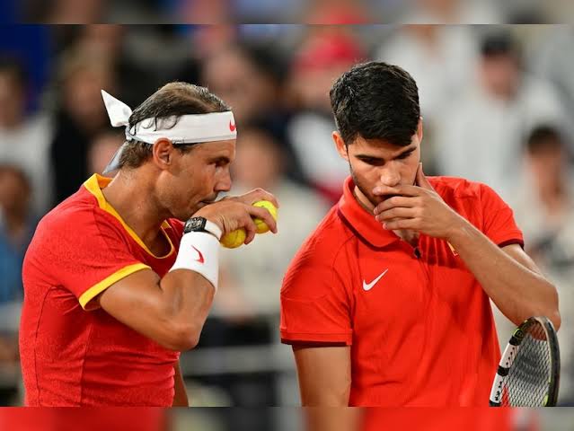 What Carlos Alcaraz told Rafael Nadal just before losing deciding doubles match?