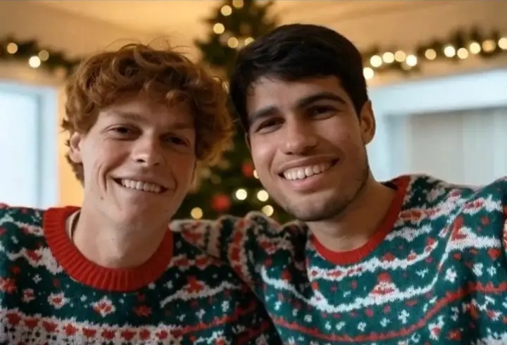 TENNIS SUPERSTARS SPREAD CHRISTMAS CHEER: Jannik Sinner and Carlos Alcaraz Send Season’s Greetings to Tennis Fans Worldwide